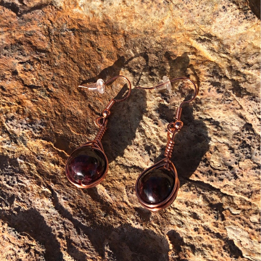 Garnet Earrings
